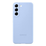 Funda Original De Silicona Para Samsung Galaxy S22 Celeste