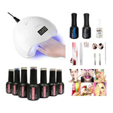 Kit Inicial X11u. Manicuria Esmalte Semi Cabina Led Uv 48w !