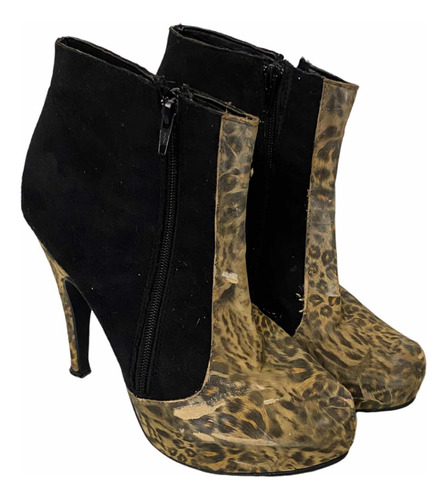 Botas Cortas Animal Print Talle 39 - Ver Detalles