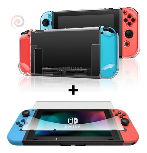 Case Capa Silicone Para Nintendo Switch V1 / V2 + Película