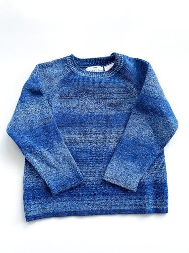 Sweater Zara Bebe Azul Degrade Talle 18-24 Meses