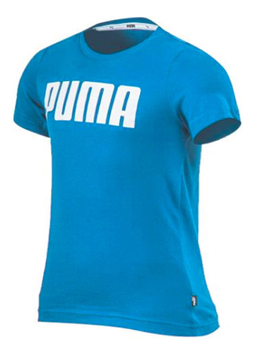 Remera Puma Niños Essential Manga Corta Adp Azul