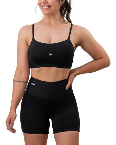 Conjunto Academia Short Cos Alto + Top Fitnes Feminino Verao