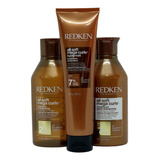 Redken All Soft Mega Curls Shampoo, Acondicionador Y Leave