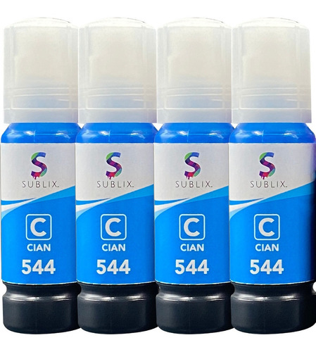 5 Botella Para Epson T544 L1110 L3110 L3150 Tinta Compatible