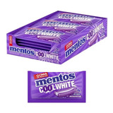 Mentos Cool White Blue Raspberry 15un Caixa Goma Sem Açúcar