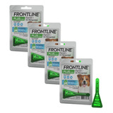 Combo 4 Frontline Plus Cão 1,34ml (10 A 20kg)