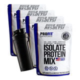 Kit 4x Whey Protein Isolado Isolate Mix Refil 900g + Brinde