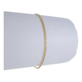 Pulseira Feminina  Grumezinha 19 Cm Ouro 18k 750 Garantia