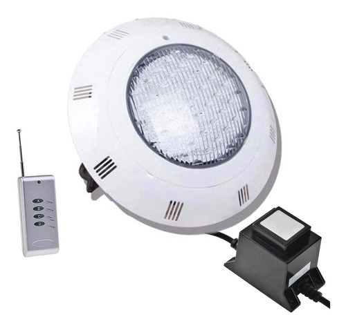 Foco Led Piscina 24w Rgb Control + Fuente De Poder 5amp