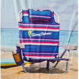 Silla Plegable Para Playa Tommy Bahama Mis Color Azul Oscuro