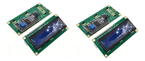 Paquete 2 Pzas Display Lcd 16x2 Con Interfaz I2c P/ Arduino