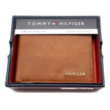 Cartera Tommy Hilfiger Para Hombre Cafe Original 31hp220117