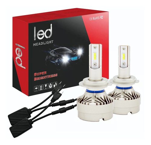 Kits De Faro Led H4 H7 H1 H3 Alta O Baja Para Auto Moto 100w