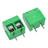 5x Pack Terminal Eléctrico Kf301- Verde 2 Pin