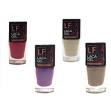 Esmalte Color Laca Gel Lf X 4 Unidades Manos Uñas