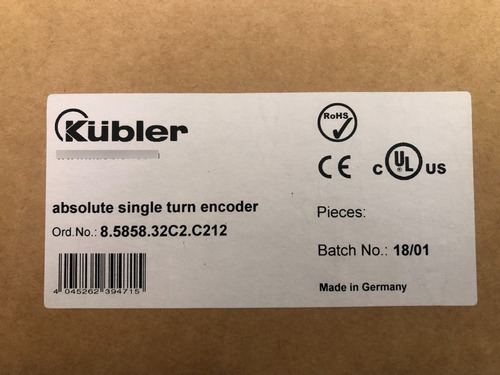 Encoder Absoluto Marca Kubler Turck 8.5858.32c2.c212