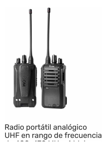 Radio Portátil Icom Icf4003 Uhf