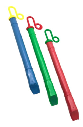 Flauta Infantil Apito Mágico Êmbolo Jog Vibratom 3 Unidades