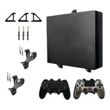 Suporte Parede Playstation 4 Pro (console + 2 Controles)2024