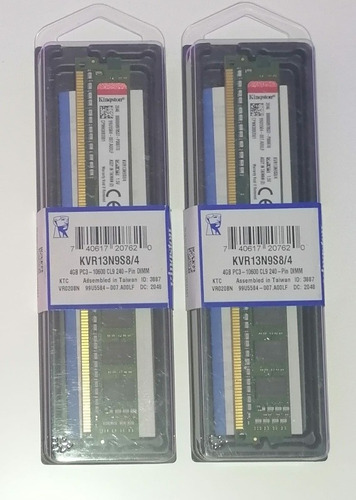 2 Memorias De 4gb Para Pc Ddr3