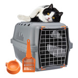 Caixa Transporte Para Cães E Gatos Joy  Durapets Laranja Nº2