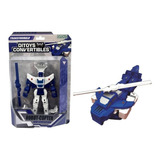 Muñeco Convertible Robot-copter Ditoys 2434 Color Azul Personaje Robot
