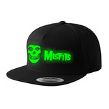 Gorra Snapback The Misfits Craneo - Brilla En La Oscuridad 