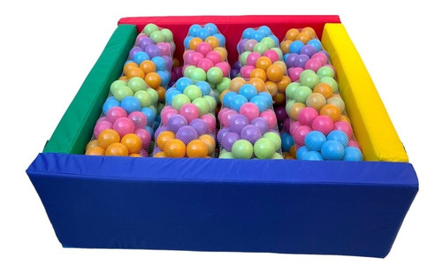 Alberca Para Pelotas Cuadrada Multicolor +50 Pelotas Envio 