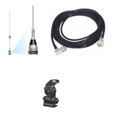 Kit Antena Dual Band Vhf 1/4 Uhf 5/8 Mini Sporta Cabo Ap0188