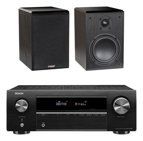 Kit Av Denon Avr-x250bt + Advance París K3se Negro