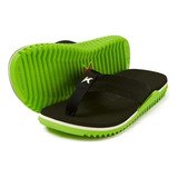 Chinelo Kenner Nk6 Pro Infantil Preto Verde Casual