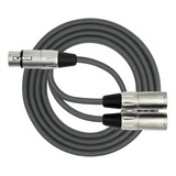 Cable Kirlin Y-303-06 - 6 Pies - Xlr Hembra A Doble Xlr M...
