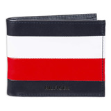 Cartera Passcase Tommy Hilfiger Blanco/azul Marino/rojo Para