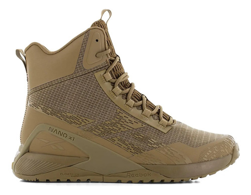 Bota Reebok Tactica Nano X1 Café Camel Antiderrapante Ziper