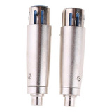 2 Adaptadores Phono Plug Xlr De 3 Pines