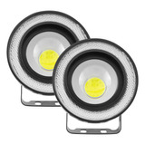 Tunelight 2 Faros Led Ojo De Ángel Blanco Azul 3.5 Pulgadas