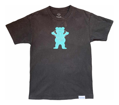 Playera Vintage Y2k Diamond Supply Co. Talla M Grizzly