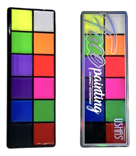 Paleta Face Painting Ushas Maquillaje Pintacaritas