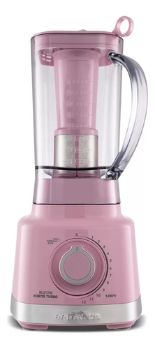 Liquidificador Britânia Turbo 1050w Pink Rosa 110v/127v  