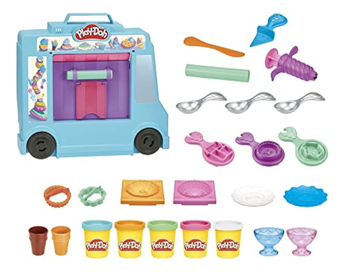 Juego De Camión De Helados Play-doh, Juguete De Simulación P