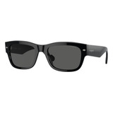 Gafas De Sol Vogue Sol Vo5530 L, Color Negro Con Marco De Acetato Estandar - Vo5530