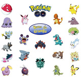 Cartela De Adesivos Pokémon Go - Kit Com 24 Adesivos