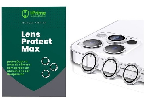 Película Hprime Lente Max Prata P/ iPhone 13 Pro/ 13 Pro Max