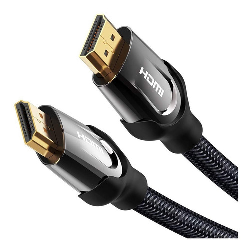 Cable Vention Hdmi 2.0 - Certificado Profesional - 4k Hdr Arc Hdcp 60hz - Trenzado Metalico Blindado - Premium Tv Pc Gamer Full Hd - 10 Metros - Vaa-b05-b1000