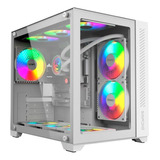 Gabinete Gamer Aquário Forcefild White Ghost Mid Tower