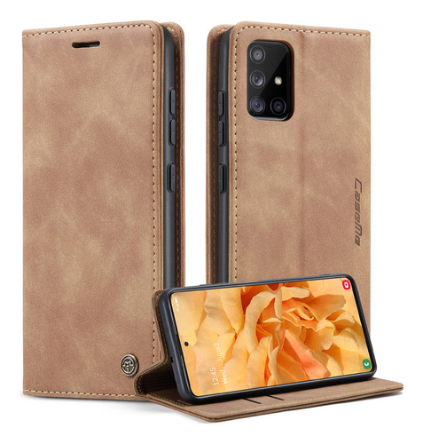 Funda De Piel Tipo Cartera Con Tapa Magnética For Samsung G