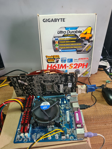 Kit Pl Mãe H61 + Processador I3 3240 + Memoria 8 Gb Ddr3