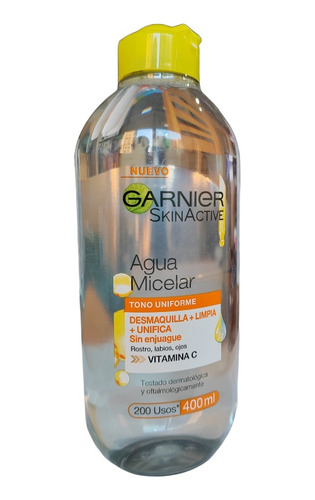 Agua Micelar Express Aclara Garnier Skin Active Vitamina C