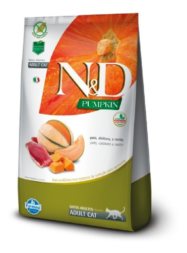 N&d Pumpkin Felino Adulto Pato Y Melón 7,5 Kg Pt